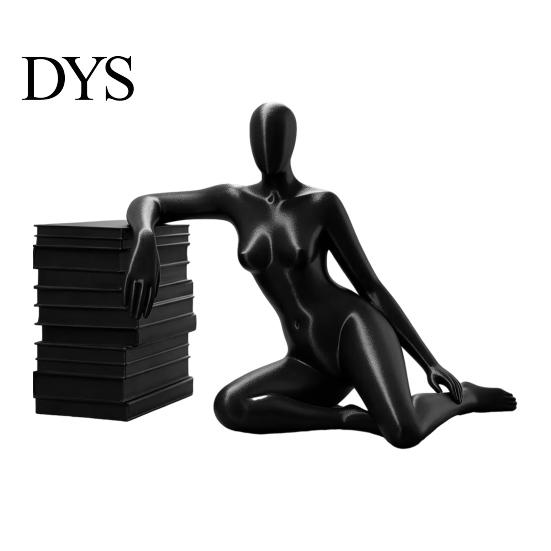 Women Desktop Ornament 3D Printed Abstract Figurine, Modern Female Body Art Statue, Minimalist Bookcase Decoration Leaning Book Sculpture for