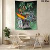 Rat Fink 2D Flat Tapestry Tapestry Wallmounted Background Cloth Work Of Art Wall Decoration Background Wall Hanging Cloth