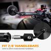 Motorcycle Side Mirrors Round 7/8" Handle Bar End Compatible With Street Bike Cafe Racer Sports Bikes Chopper Cruiser Sport FZ8 FZ-07 09