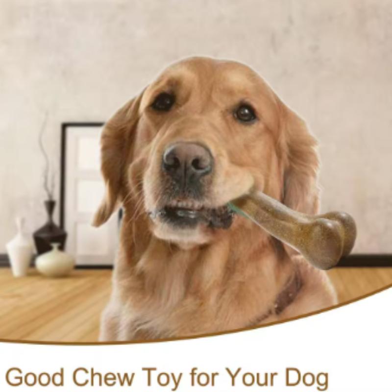Natural Non-Toxic Dog Bone Chew Toy Nearly Indestructible Anti-Bite Puppy Chew Toy for Small Medium Large Dogs Pet Chew Toy