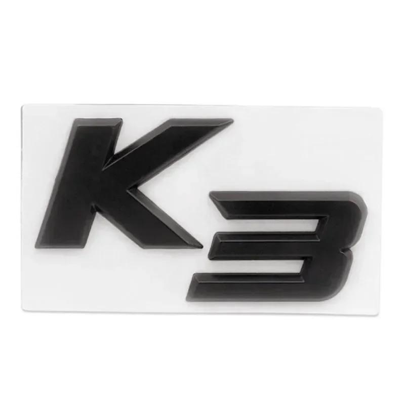 3D Metal K2 K3 K4 K5 KX7 Letters Rear Boot Trunk Emblem Badge Sticker For Car Styling Accessories