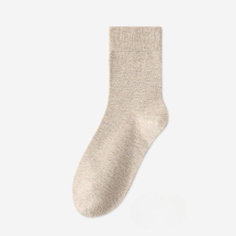 Antibacterial Socks - Men's Mid-calf Pure Cotton Odor-resistant and Sweat-absorbing Long Socks
