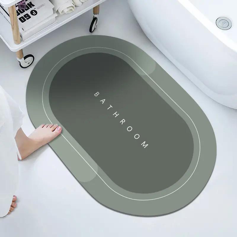 Minimalist Diatom Mud Quick-Dry Non-Slip Bathroom Floor Mat