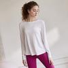 Yoga Clothes Women's Spring and Summer New Loose Backless Yoga Blouse Sports Outdoor Fitness Shawl Long-sleeved T-shirt Top