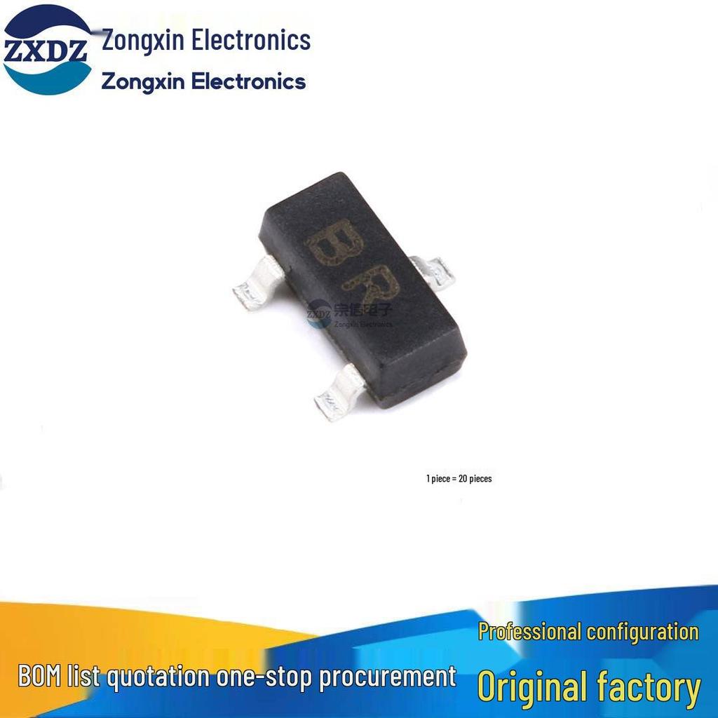 20-Pack 2SC2412 SOT-23 NPN Transistors, 50V/150mA, Surface Mount