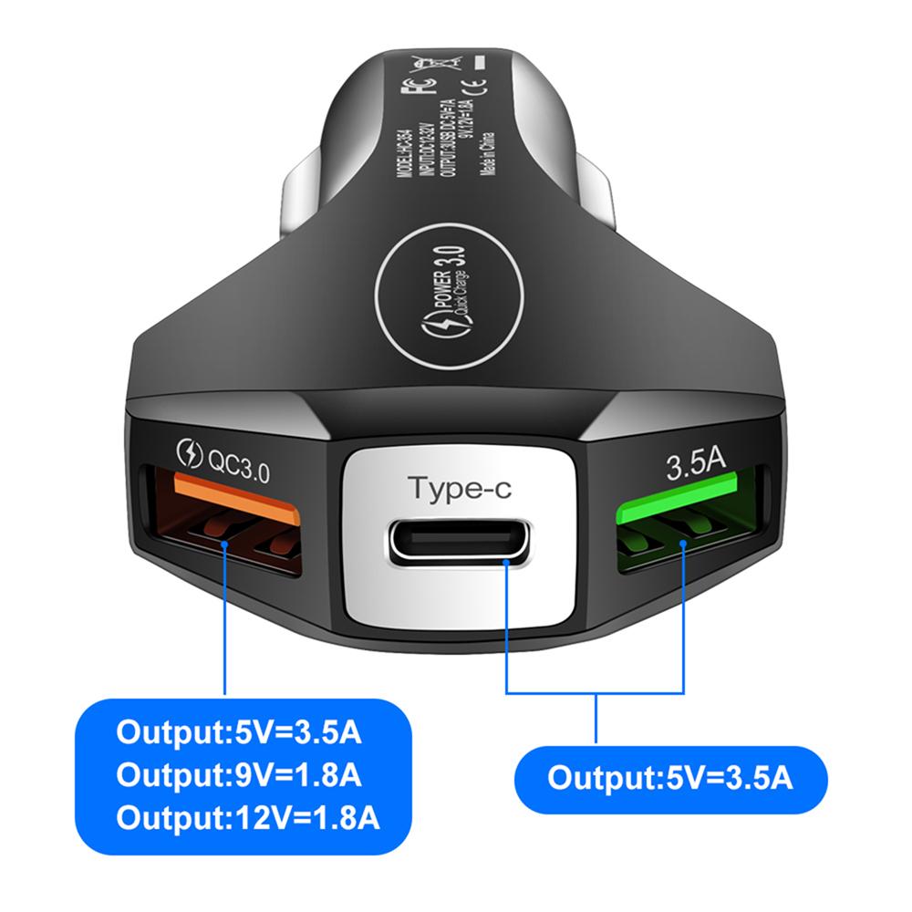VW USB Car Charger Type C Fast Charging Phone Adapter Socket For Volkswagen GTI Golf Polo 6 7 Passat VW CC Tiguan T-ROC Jetta Taigo EP1