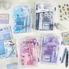 Colorful Stationery Set: Scissors, Notebook, Stapler & Storage Box - Perfect Gift for Students & Office Use