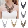 Leopard Fashion Print Metal Sheet Triangle Scarf Women Necklace For Wear Casual