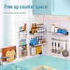 Nordic 3-Tier 304 Stainless Steel Rotatable Kitchen Wall Dish Rack