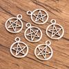 10pcs Hollow-out Pentagram Star Pendant Jewelry Pendant