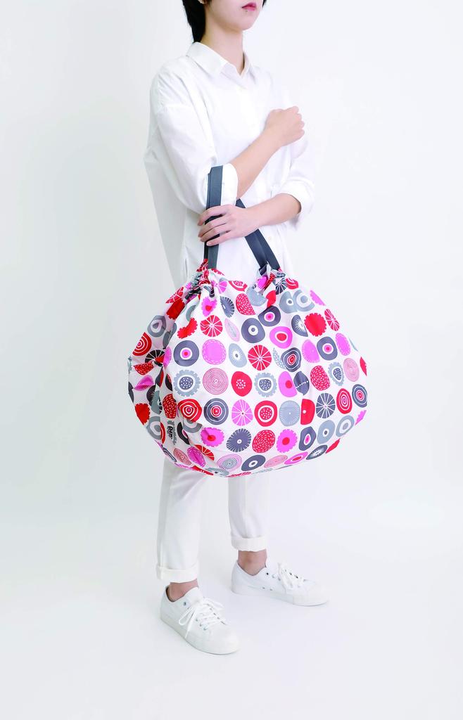 MARNA X Shupatto Compact Bag L Folds Up In One Nordic S475CA [Limited Edition] BENGT&LOTTA Candy, Go, Style,