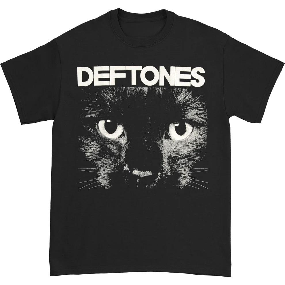 New Summer spring Deftones band same style 100Cotton sphynx cat Graphic Tshirt Unisex Women unisex shirts hiphop Y2k fashion shirt S