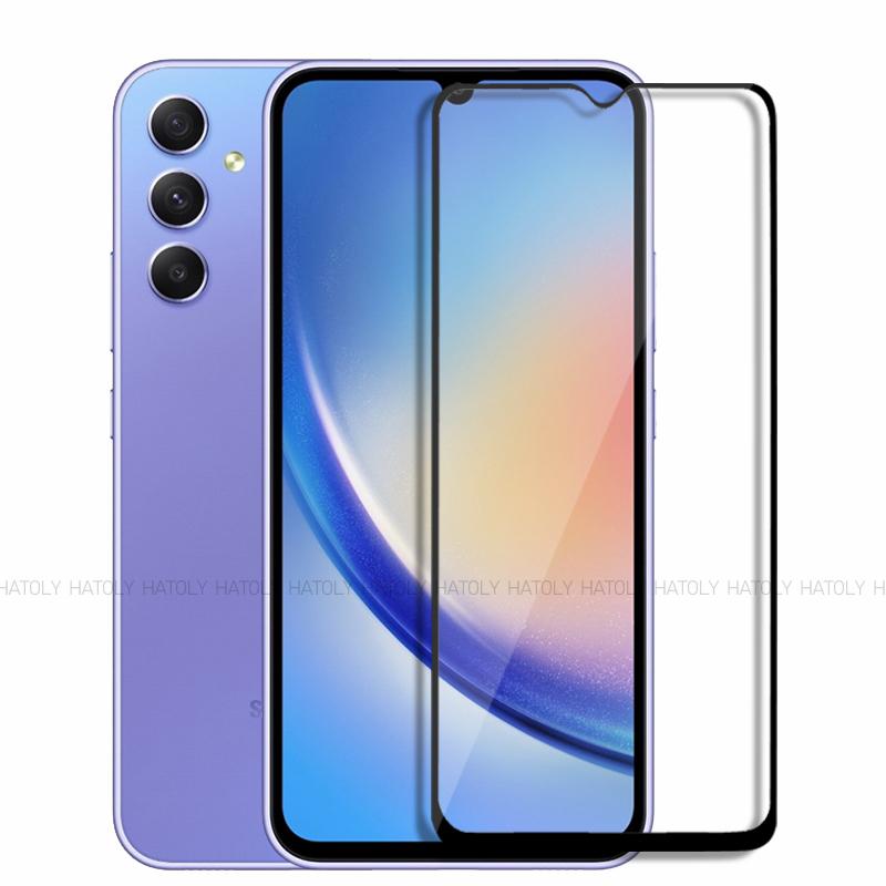 2/4PCS Tempered Glass For Samsung Galaxy A14 5G Screen Protector Samsung Galaxy A14 A24 A34 A54 5G Full Glue Cover Phone Film