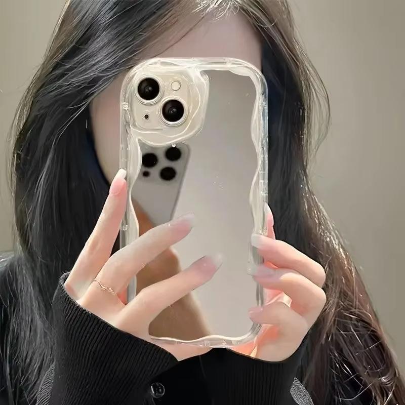 Make Up Mirror Phone Case for Xiaomi Redmi Note 14 13 12 11 Pro Plus 4G 5G 12S 11S 10S 10 9 9S 8 10C 10A Casing Cat Soft Cute