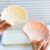 1/2Pcs Soap Box Shell Shaped Drain-Free Soap Tray Compact Size Plastic Automatic Drainage Function Bathroom Soap Rack