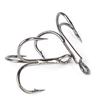 50PCS Treble Hooks Treble Fishing Hooks Carbon Steel Treble Fishing Hooks Set Round Bend Hooks Mixed 5 Size