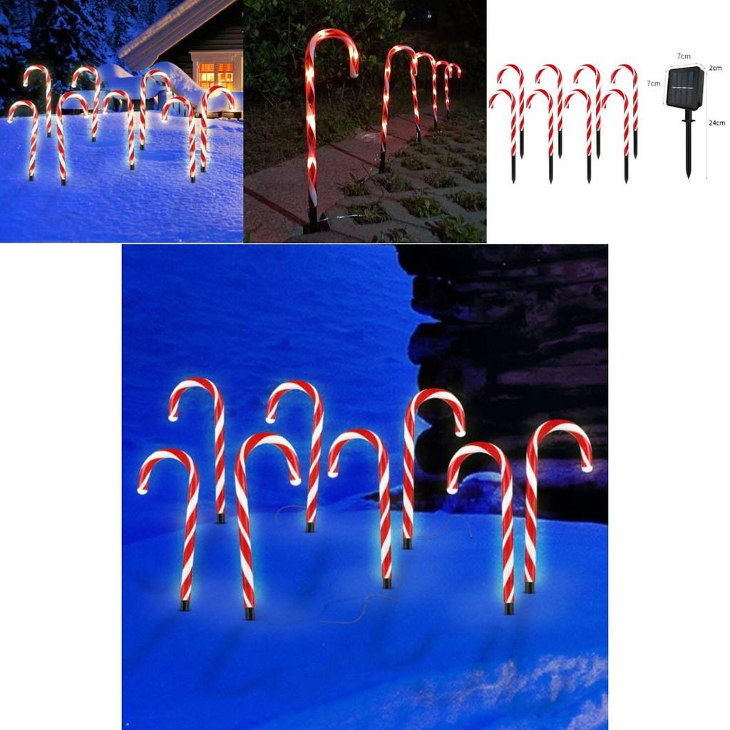 Christmas Led Candy Cane Landscape Light For Garden And Driveway Decor