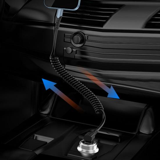 Type-C Cable Fast Space-saving Charging Safe Telescopic Design Spring TPU Data Cable for Tesla