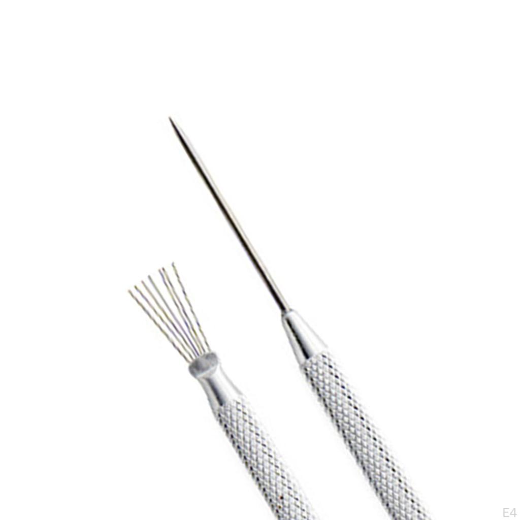 7 Pin Clay Detail Sculpting Tool Modeling Portable for Scraping Embossing