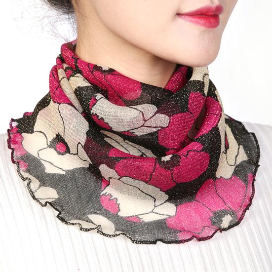 Scarf Shiner Sun Protection Tulle Lightweight Summer Protection Scarf for Travel