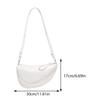 Designer Crescent Bag PU Leather Trendy Crossbody Bag Solid Color Fashion Hobo Bag Shoulder Purse