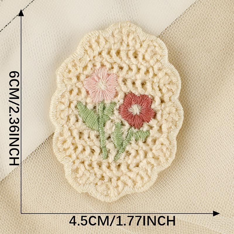 1/10PCS Embroidery Craft Materials Cherry Pattern Rustic Style Patch Elegant Sewing Accessories Multi-Function Multi-color