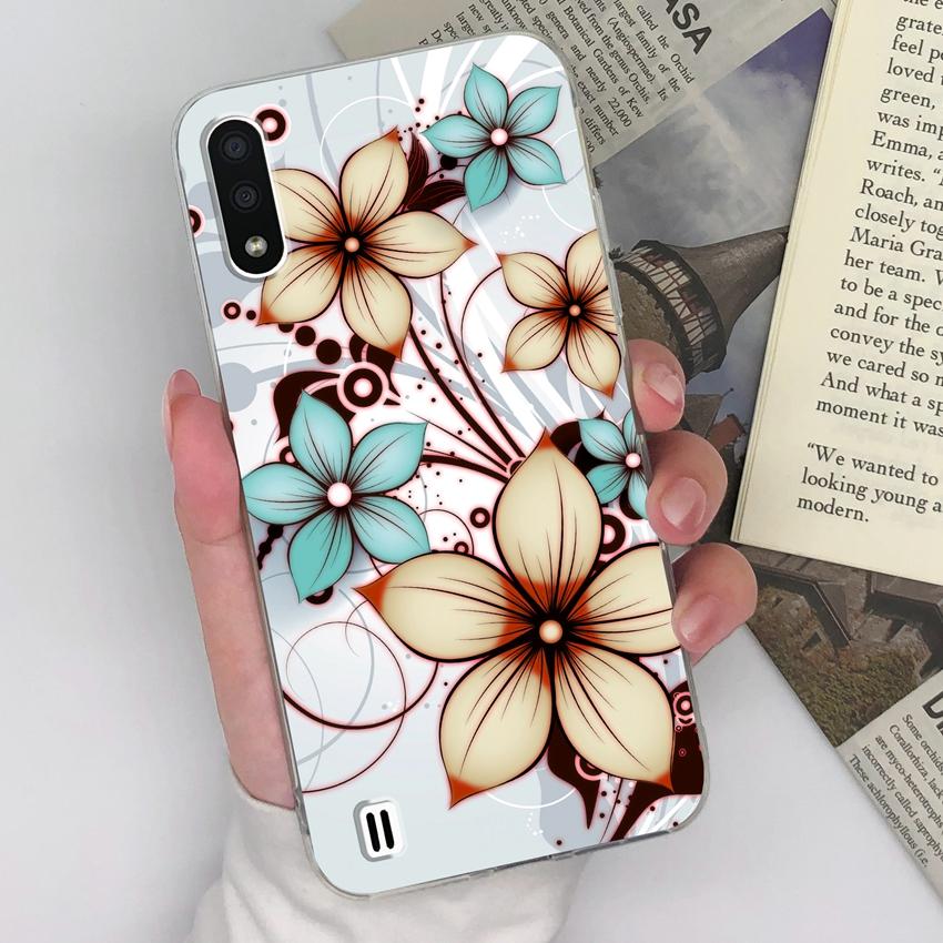 Clear Phone Cases For Samsung C7 M31 M01 M10 F13 A9 Elegant Blue Butterfly Patterns Ultra Thin Silicone Anti Drop Soft Back Covers For Samsung Housing