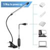Clip on Book Lights Portable 5W Modern 360° Gooseneck Sewing Light Study Desk Lamps for Readers