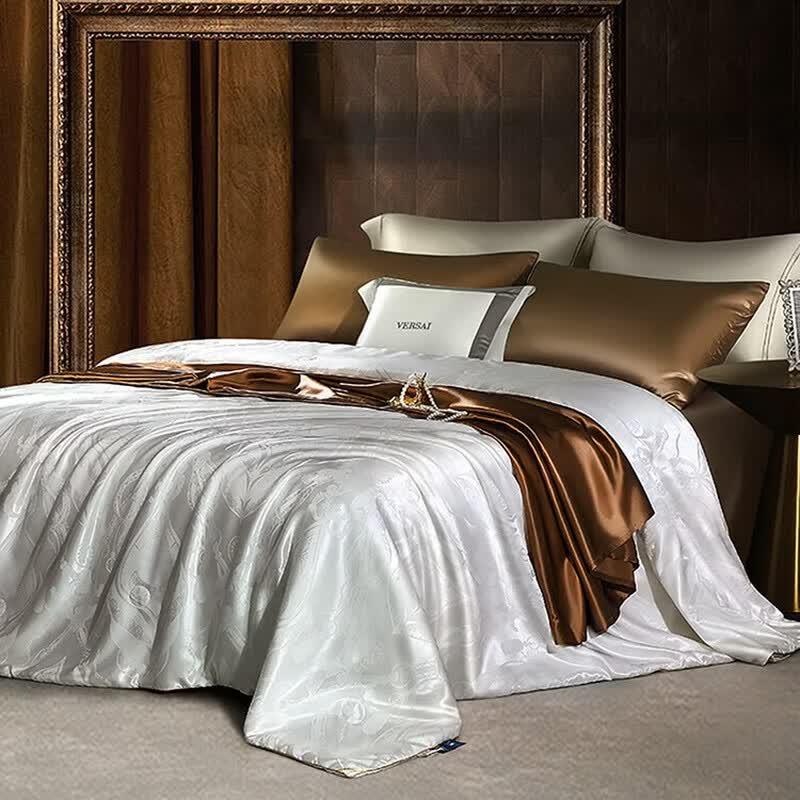 FUANNA Double Cocoon Silk Antibacterial Jacquard Summer Quilt Double (230x229cm)