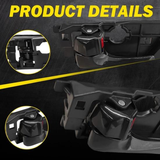 For 2008-2010 HYUNDAI SONATA Interior Ide Door Handle Front Driver Side Black