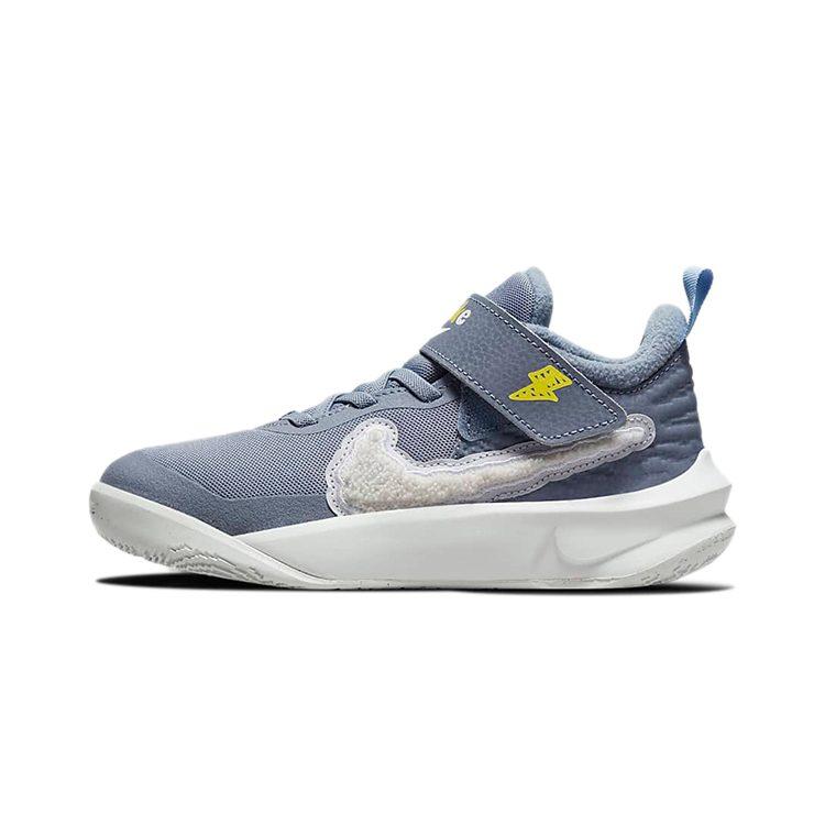 Nike Team Hustle D 10 Dream Low top Basketball Shoes Blue White Children Aged 3 7 Years Old DH4906-410