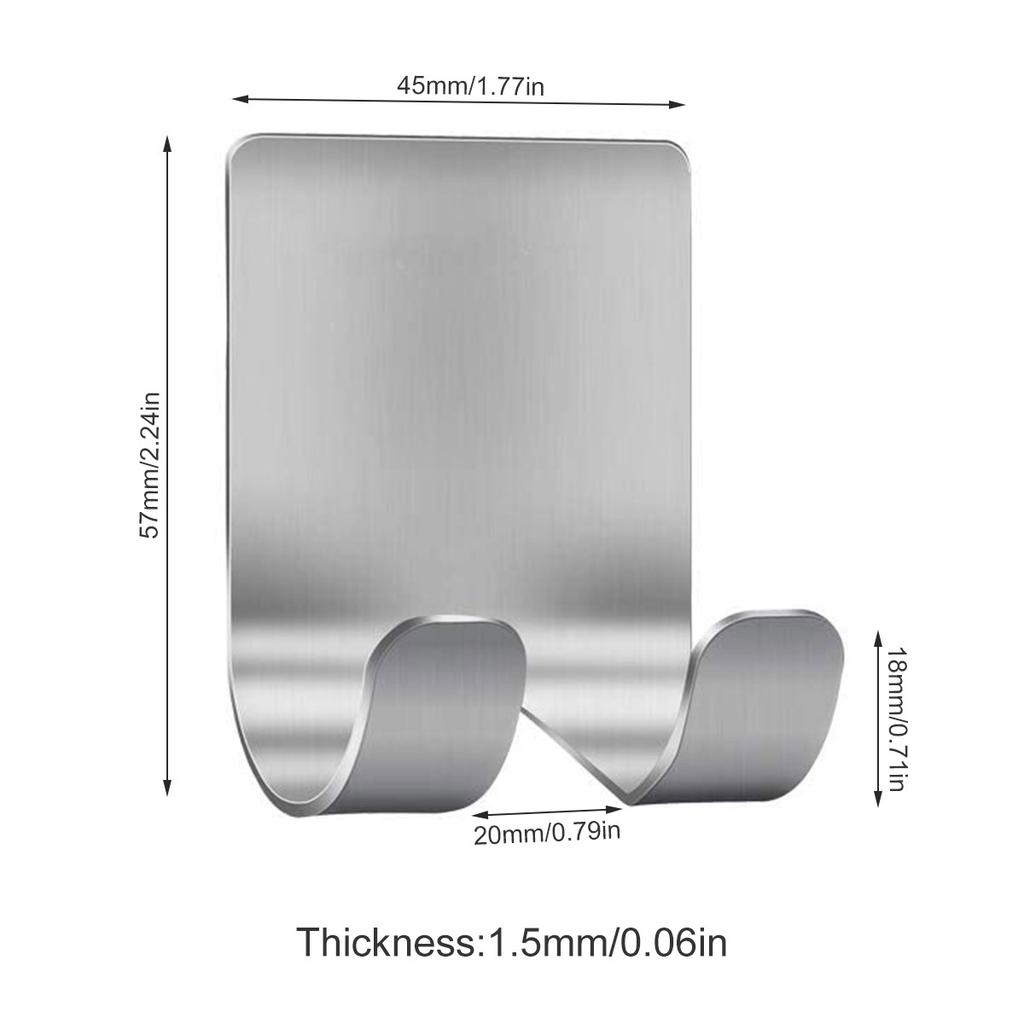 4pcs Stainless Steel Razor Holder Waterproof Storage Hook Men Shaving Shaver Shelf Punch Free Razor Rack Bathroom Accessories