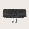 Damenhemd Breiter Taillengürtel Vintage Elegant Elastisches Seil Universeller Taillengürtel Damen Kleid Hemd Breiter Taillenbund Korsett