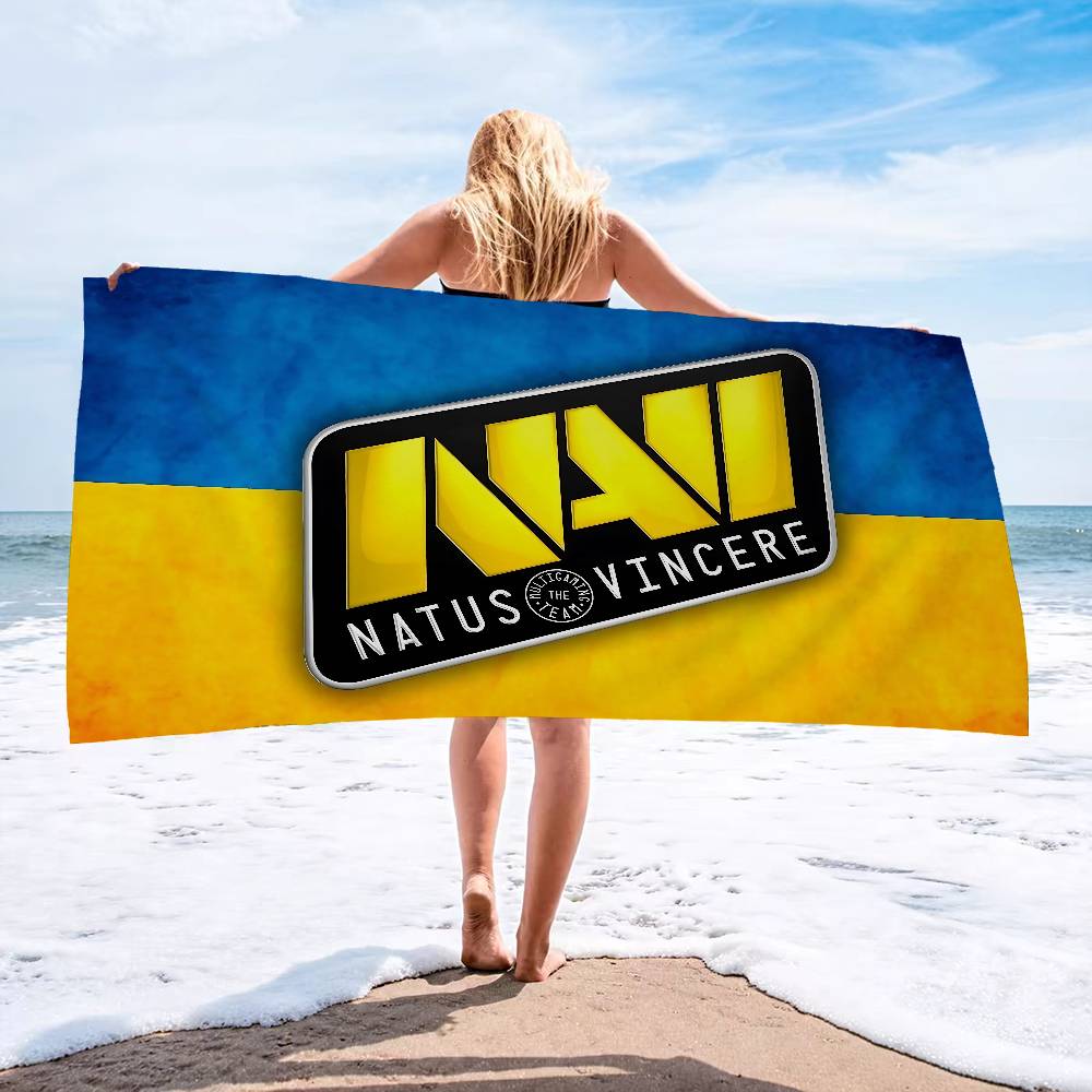 Navi Natus Vincere Anime Beach Swimming Towel Soft Absorbent Washcloth Children's Gifts for Kids Travel Camping Gym