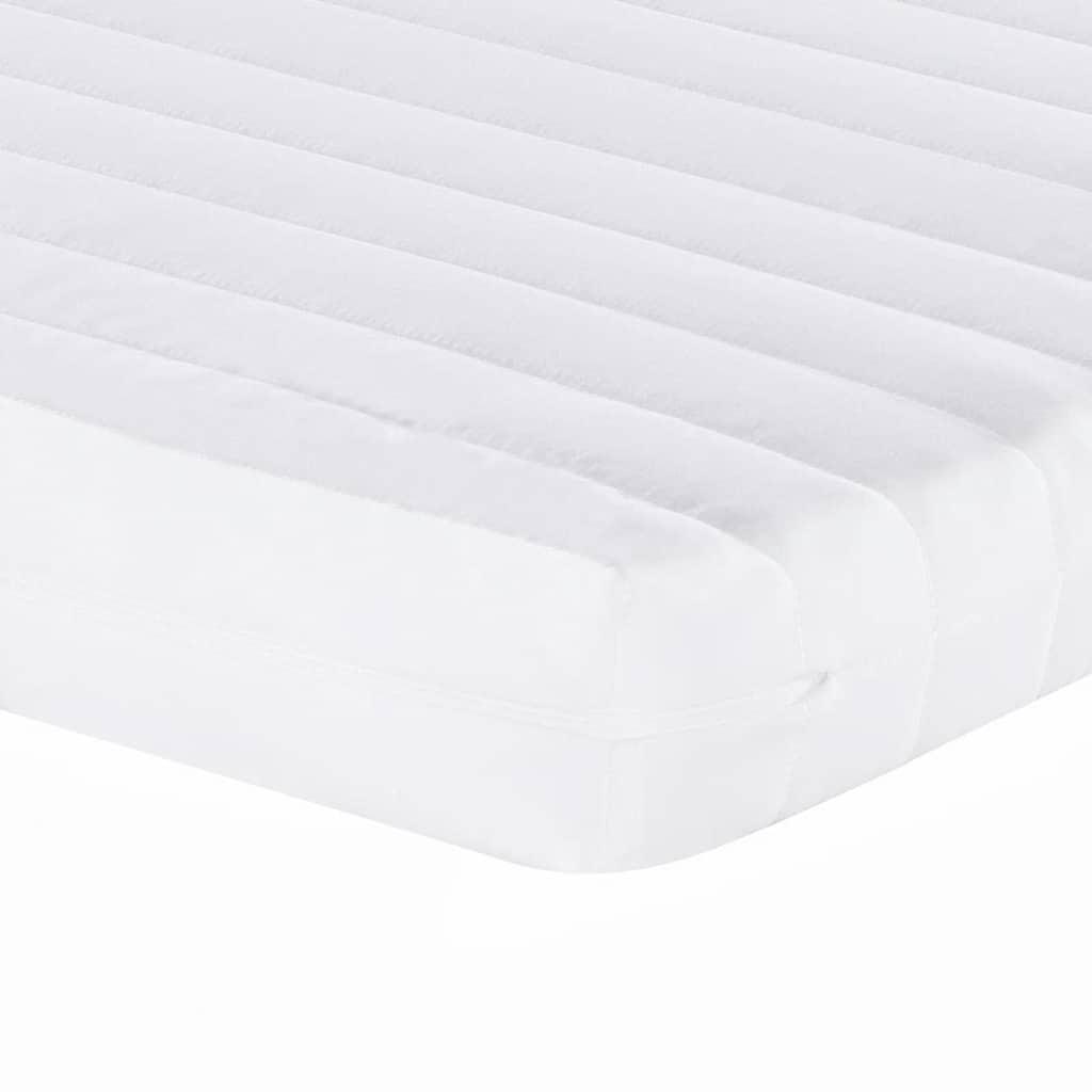 Vidaxl Materac Piankowy, Biały 140X220 Cm, 7-Strefowy, Twardość 20 Ild