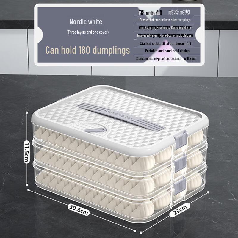Boîte de conservation MinNai pour raviolis et wontons au congélateur