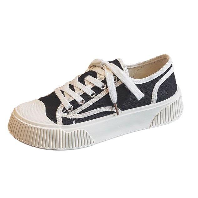 New spring, summer and autumn fashion women's single shoes canvas shoes flat-soled soft-soled casual versatile women's shoes