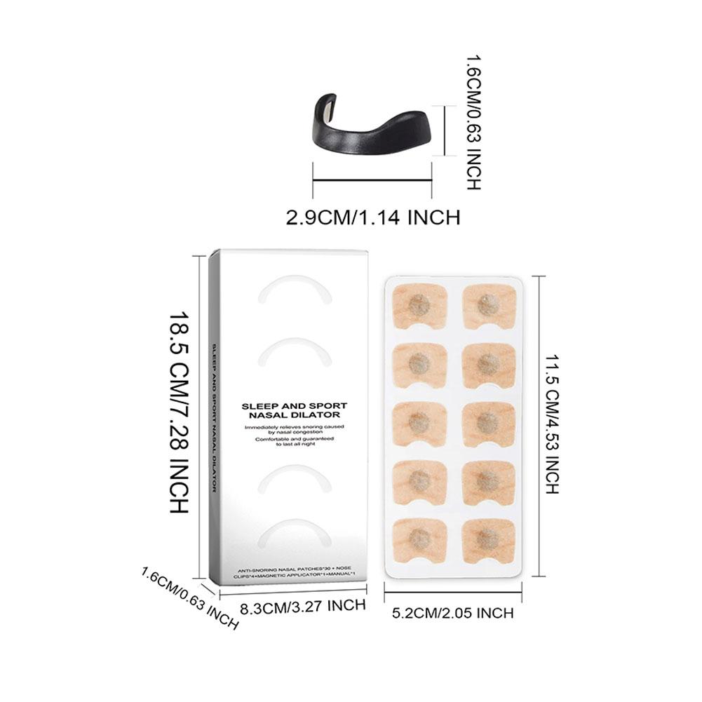Anti-snoring Nose Clip Nasal Breathing Dilators Starter Kits Magnetic Nose Strips Increase Sports Air Improve Sleeping