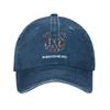 Unisex Radiohead Logo Print Hat Vintage Distressed Denim Washed Rock Band Music Fans Baseball Cap Adjustable