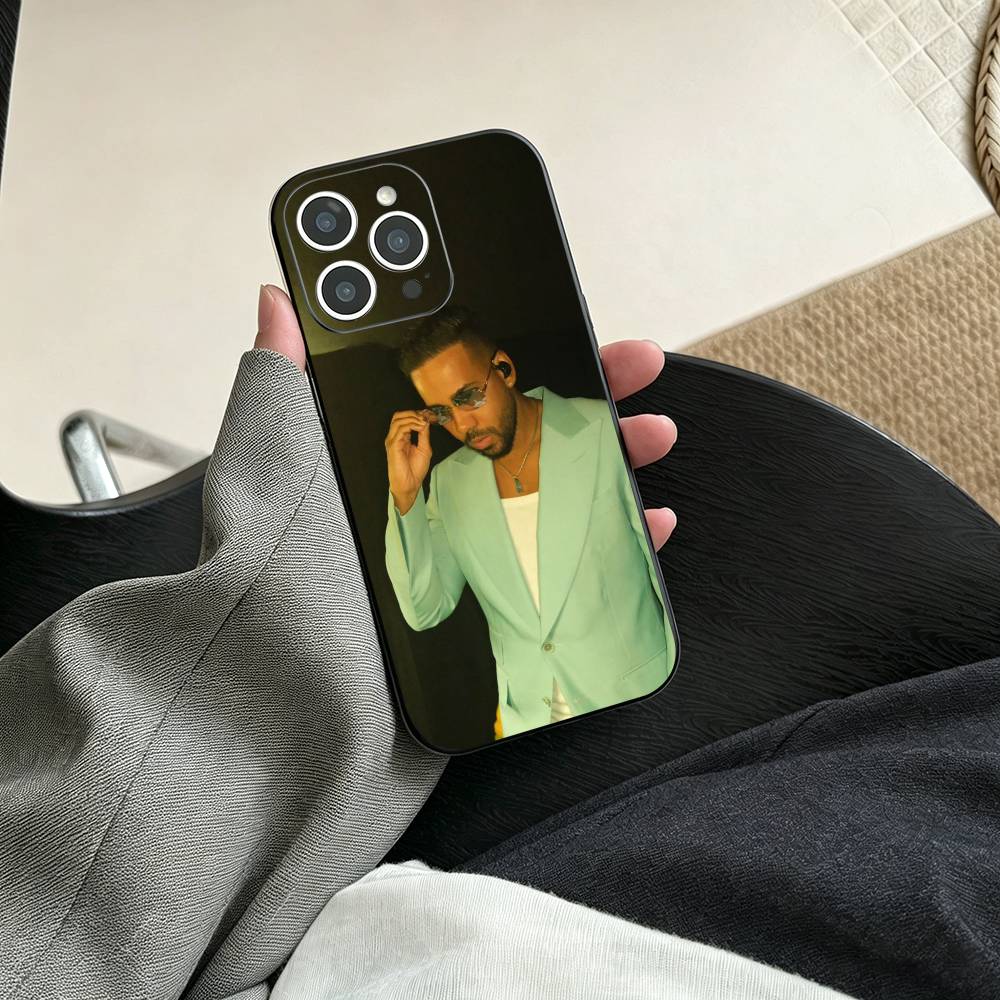 Чехол для телефона певца Romeo Santos Для iPhone 17, 16, 15, 14, 13, 12, 11 Plus, Pro Max, Других Мягкий Черный Чехол iPhone17promax