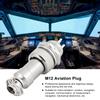 10pcs 3 Pin Aviation Plug M12 Socket Connector for Instrumentation Computer Navigation