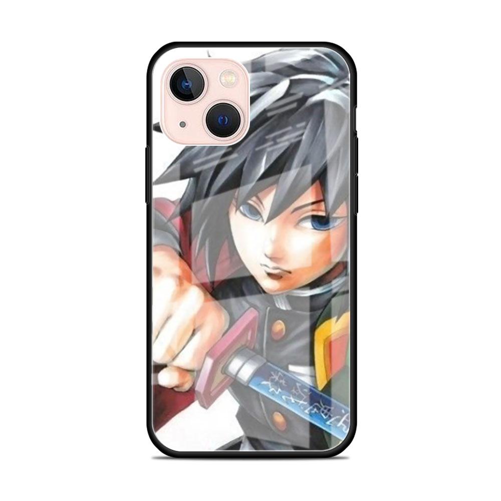 Demon Slayer Anime Glass Case For Apple iPhone 14 11 13 Pro 12 7 8 Plus SE 2022 XR X XS Max 6 6S Tempered Phone Cover