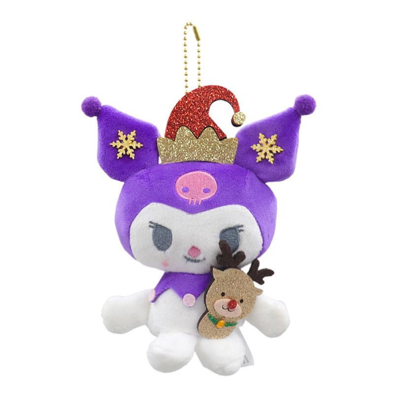 Adorable Christmas Kuromi Plush Keychain Ultra Soft Short Plush Purple Gift Christmas Purple