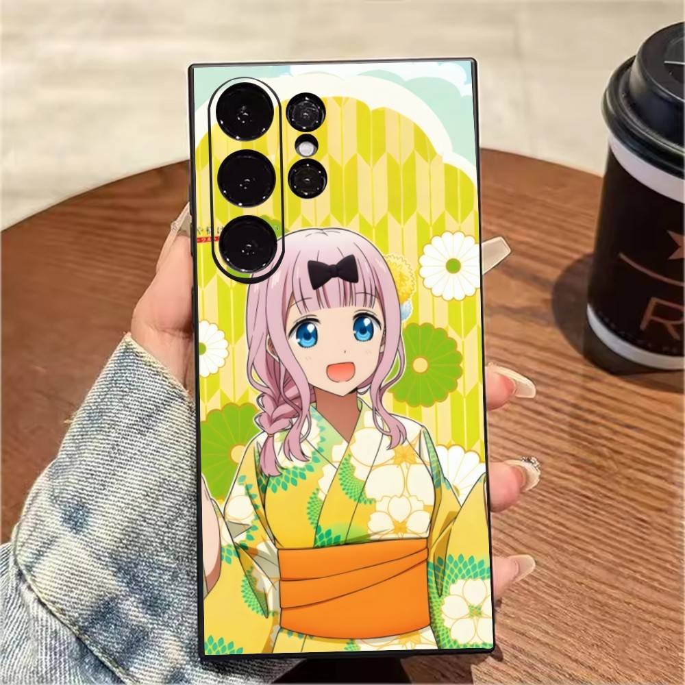 Love Is War CharacterS Fujiwara Miko Phone Case For Samsung S25,S24,S21,S22,S23,S20,Ultra,S26,Plus,Fe,Note,5G Black Cover