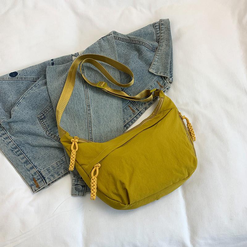 Versatile Sling Tote Bag For Women Trendy Nylon Crossbody Bag For Daily Outfits