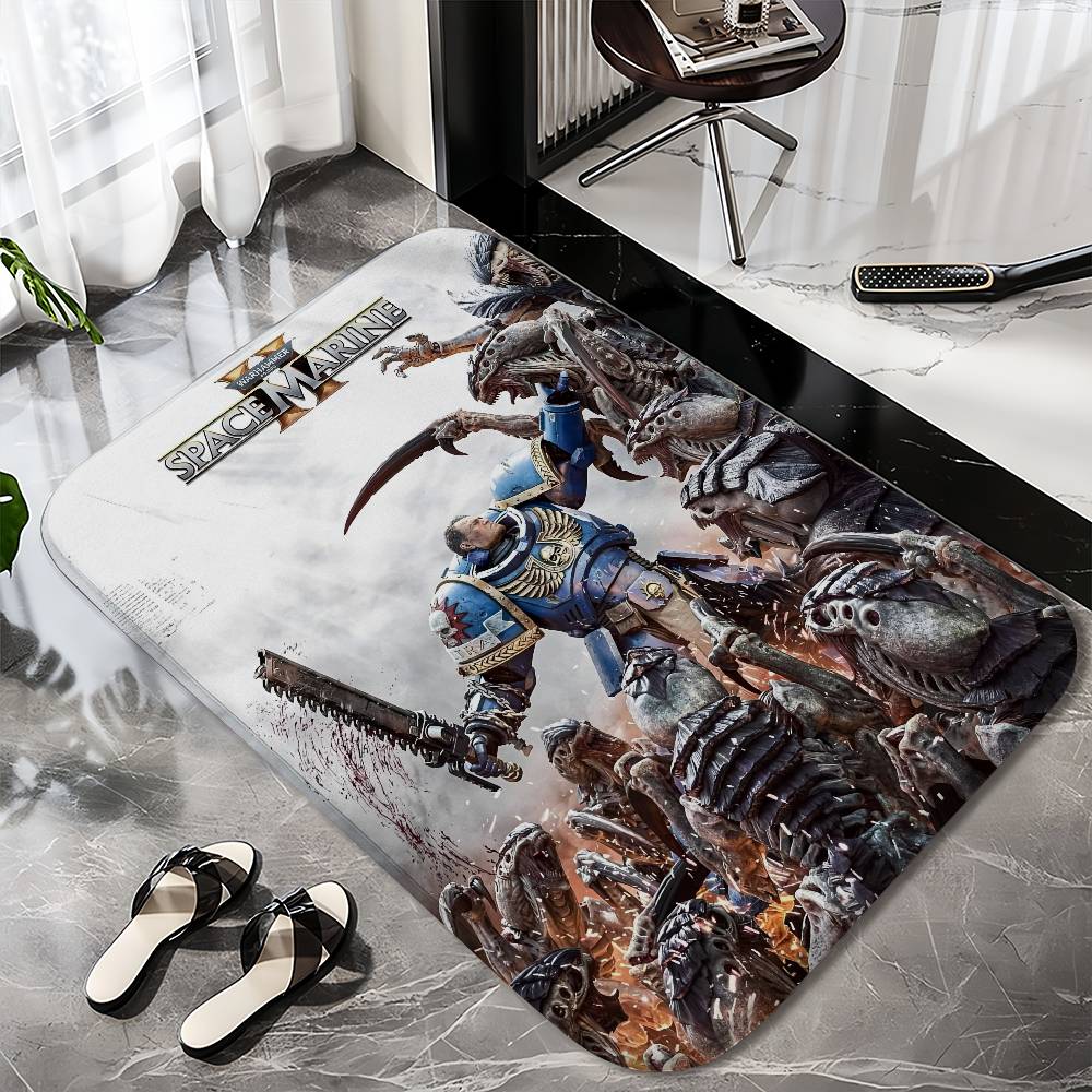Warhammer 40K Space Marine Floor Mat Printed Large Carpets Room And Bedroom Carpets Bathroom Anti Slip Door Mats Small Carpets