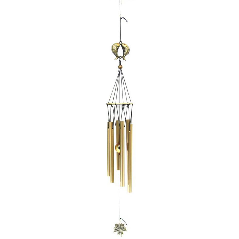 Yard Garden Hanging Wind Chimes For Balcony Yard Garden 1PC Bells Tubes Gold Home Decoration Large Wind Chimes