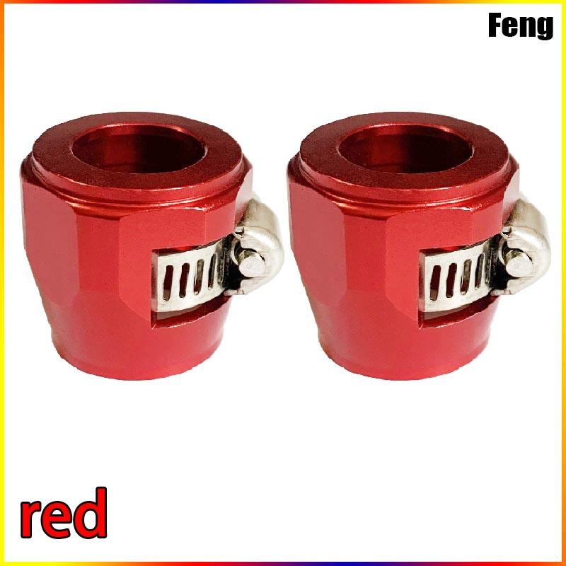 2Pcs Metal Car End Oil Fuel Hose Clamp  AN4 AN6 AN8 AN10 AN12 End Fuel Pipe Clip Oil Water Tube Hose Fittings Finisher Clamp