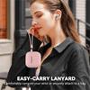 For AirPods 4 Earphone Silicone Case Set with Anti-Lost Keychain, Strap, Ear Tips, Cleaning Pen