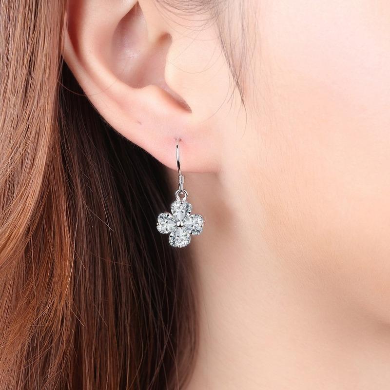 Lindon Copper Alloy Zircon Earrings Drop Earrings For Women Wedding Party Gifts